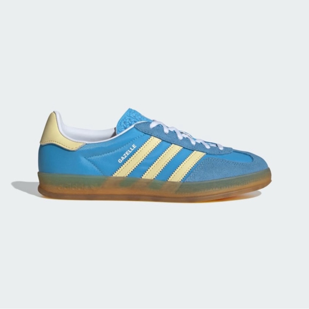 💛 adidas Gazelle Indoor Shoes Size W.7 🩵
